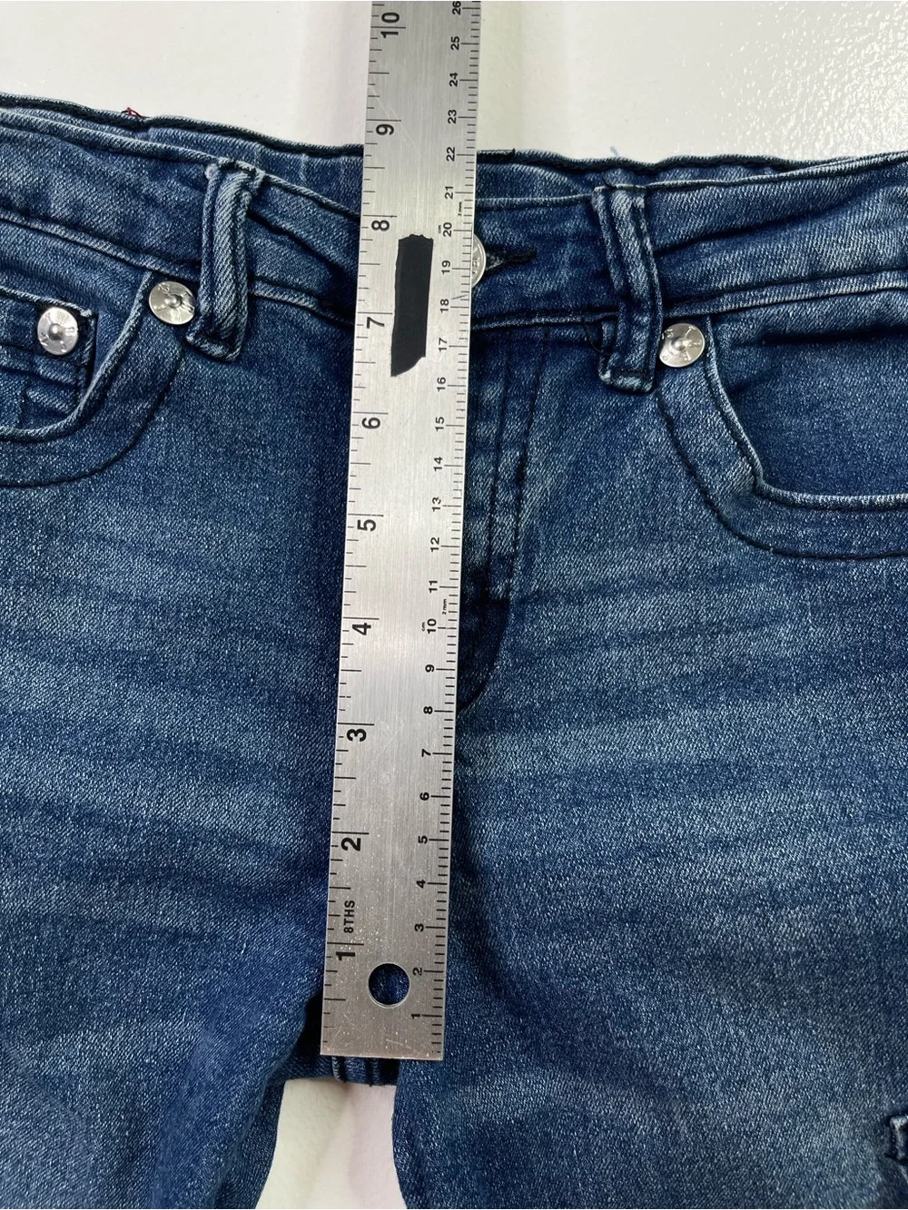 True Religion Kids Cargo Straight Leg Medium Wash Jeans Size M (10/12)